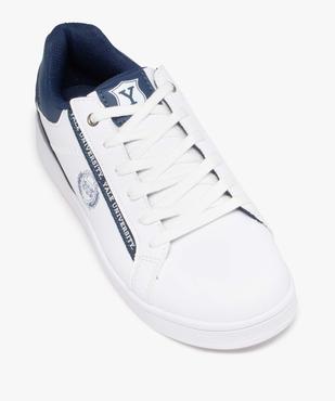 Baskets homme tennis basses bicolores à lacets - Yale vue5 - YALE - GEMO