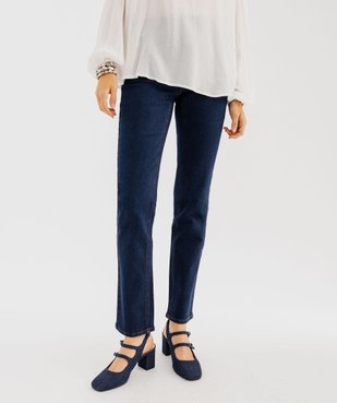 Jean Regular taille haute en denim stretch femme - Longueur L30 vue2 - GEMO(FEMME PAP) - GEMO