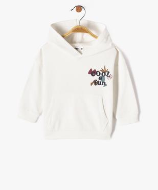 Sweat à capuche en molleton doux garçon vue1 - GEMO 4G BEBE - GEMO