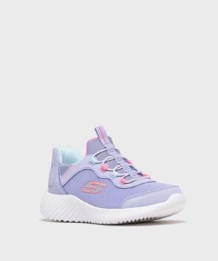 Baskets en toile pailletée enfilage facile fille - Skechers vue2 - SKECHERS - GEMO