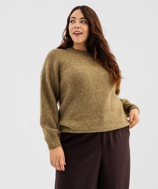 Pull col rond grande taille femme vue1 - GEMO 4G GT - GEMO