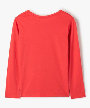Tee-shirt fille à manches longues à motif fantaisie vue3 - GEMO (ENFANT) - GEMO
