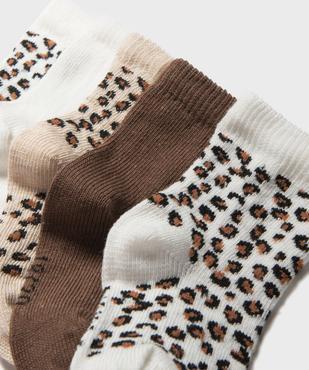 Chaussettes hautes bébé fille vue2 - GEMO 4G BEBE - GEMO