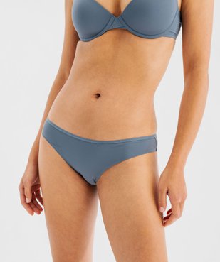 Culottes unies en microfibre femme (lot de 2) vue1 - GEMO 4G FEMME - GEMO