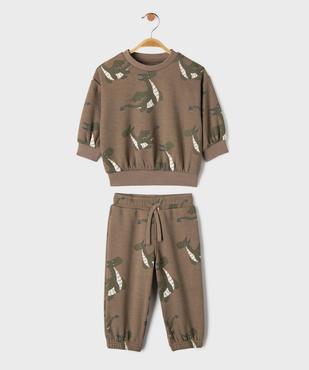 Ensemble2 pièces jogging + sweat chauds imprimés bébé garçon vue1 - GEMO(BEBE DEBT) - GEMO