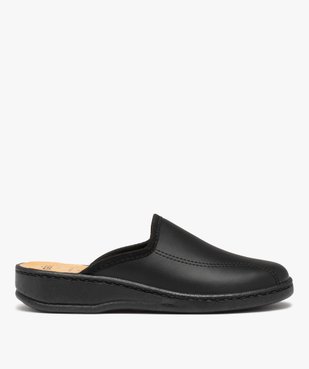 Chaussons homme confort mules unies dessus cuir vue1 - GEMO(HOMWR HOM) - GEMO