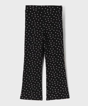 Legging flare en maille bouclette imprimée fille vue3 - GEMO 4G FILLE - GEMO