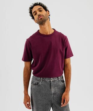 Tee-shirt manches courtes en coton uni homme vue1 - GEMO (HOMME) - GEMO