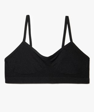 Brassière à fines bretelles en maille extensible fille vue1 - GEMO (JUNIOR) - GEMO