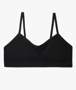 Brassière à fines bretelles en maille extensible fille vue1 - GEMO 4G FILLE - GEMO