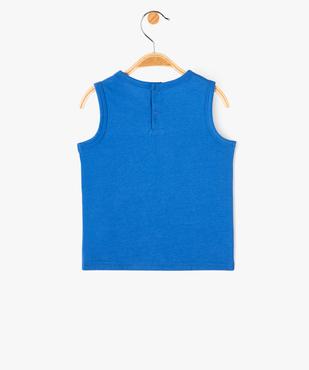 Débardeur en coton avec broderie bébé garçon vue3 - GEMO(BEBE DEBT) - GEMO