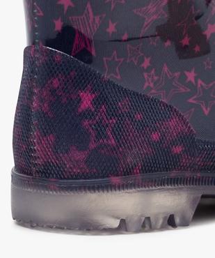 Bottes de pluie fille à motifs étoiles vue6 - GEMO (ENFANT) - GEMO