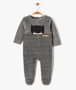 Pyjama velours imprimé Batman bébé vue1 - DISNEY BABY - GEMO