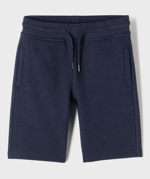 Bermuda molletonné avec taille ajustable garçon vue1 - GEMO 4G GARCON - GEMO