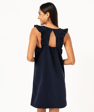Robe sans manches à volants et dos ouvert femme vue3 - GEMO(FEMME PAP) - GEMO