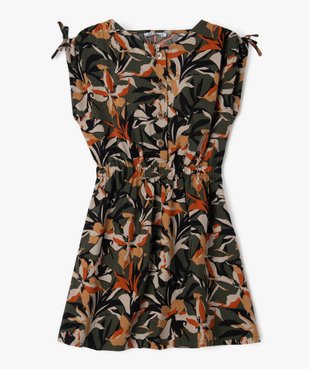 Robe en viscose à motif feuillage fille vue1 - GEMO (ENFANT) - GEMO