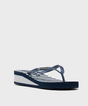 Tongs de plage à talon compensé femme - LuluCastagnette vue2 - LULUCASTAGNETTE - GEMO