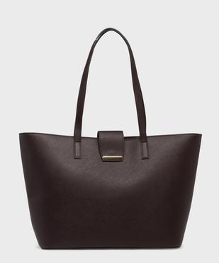 Sac cabas rigide en matière texturée femme vue1 - GEMO (ACCESS) - GEMO