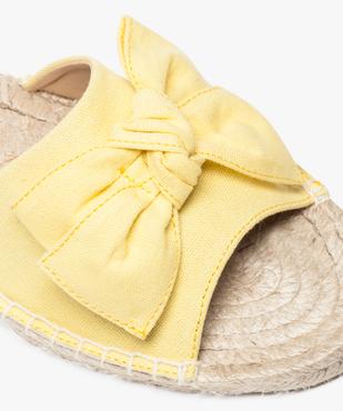 Mules ouvertes femme avec noeud sur le dessus et semelle corde vue6 - GEMO (CASUAL) - GEMO