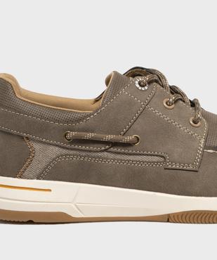 Chaussures bateau à lacets et semelle sport homme vue7 - URBAN STEPS - GEMO