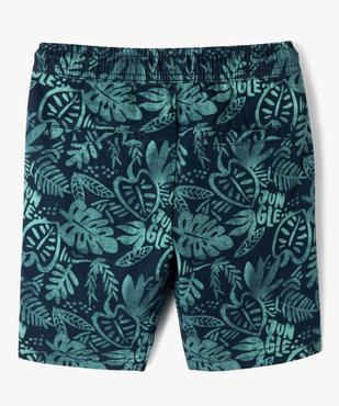 Bermuda garçon en twill avec taille élastique vue3 - GEMO 4G GARCON - GEMO