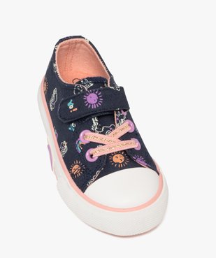 Baskets à scratch en toile imprimée bébé fille - Lovely Wings vue5 - LOVELY WINGS GEMO FOR GOOD - GEMO