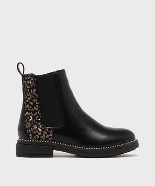 Boots Chelsea zippées à motif métallisé fille - Lovely Wings vue1 - LOVELY WINGS - GEMO