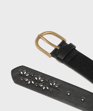 Ceinture large avec motifs perforés femme vue2 - GEMO (ACCESS) - GEMO
