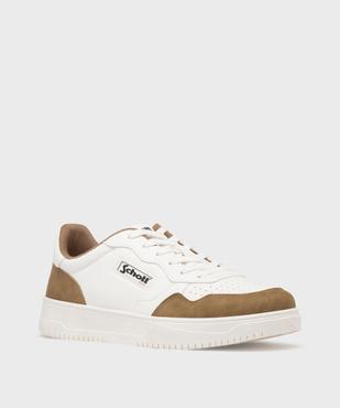 Baskets basses bicolores homme - Schott vue2 - SCHOTT - GEMO