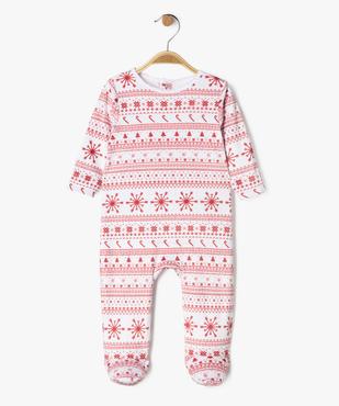 Pyjama de Noël en velours imprimé bébé vue1 - GEMO(BB COUCHE) - GEMO
