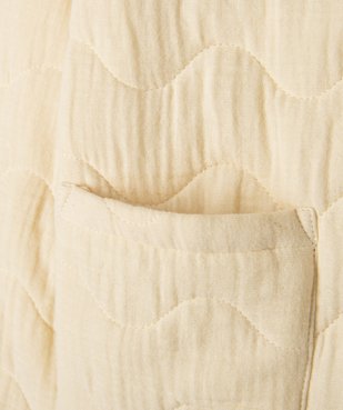 Veste zippée et matelassée coupe droite fille vue2 - GEMO (ENFANT) - GEMO