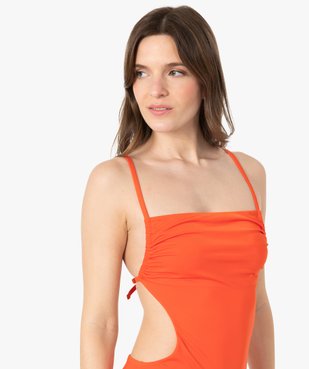 Maillot de bain femme une pièce à bretelles multi-positions vue2 - GEMO (PLAGE) - GEMO
