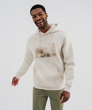 Sweat à capuche imprimé homme vue1 - GEMO 4G HOMME - GEMO