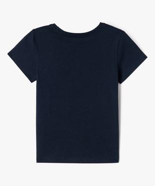 Tee-shirt manches courtes et col rond fille vue3 - GEMO 4G FILLE - GEMO