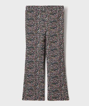 Legging flare en maille côtelée fille vue3 - GEMO 4G FILLE - GEMO