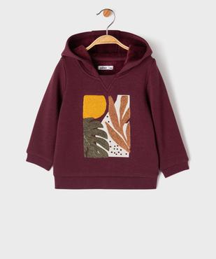 Sweat à capuche à doublure chaude bébé garçon vue3 - GEMO(BEBE DEBT) - GEMO
