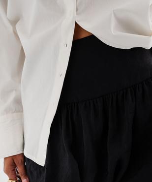 Jupe courte et fluide forme boule femme vue2 - GEMO(FEMME PAP) - GEMO