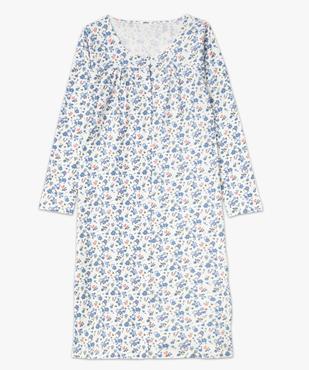 Chemise de nuit femme à manches longues boutonnée sur l’avant vue4 - GEMO(HOMWR FEM) - GEMO