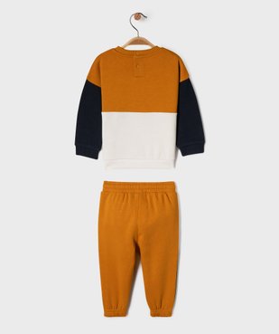 Ensemble 2 pièces sweat et jogging en molleton douillet bébé garçon vue8 - GEMO(BEBE DEBT) - GEMO