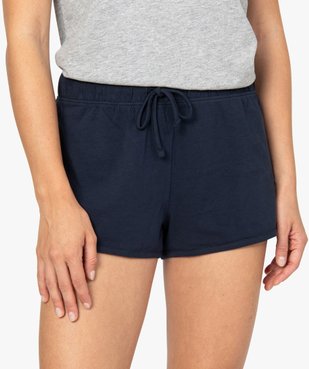Short de pyjama femme en coton stretch vue1 - GEMO(HOMWR FEM) - GEMO
