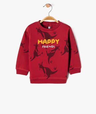 Sweat intérieur molletonné avec motifs animaux bébé garçon vue2 - GEMO(BEBE DEBT) - GEMO