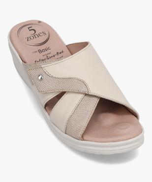 Mules femme confort dessus cuir - 5 Reflex Zones vue5 - 5 REFLEX ZONES - GEMO