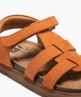 Sandales en cuir multibrides à scratch bébé garçon - Na! vue6 - NA! GEMO FOR GOOD - GEMO