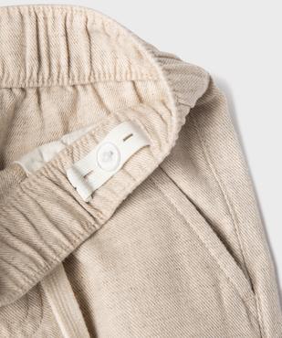 Pantalon chic en coton et lin bébé garçon vue6 - GEMO(BEBE DEBT) - GEMO