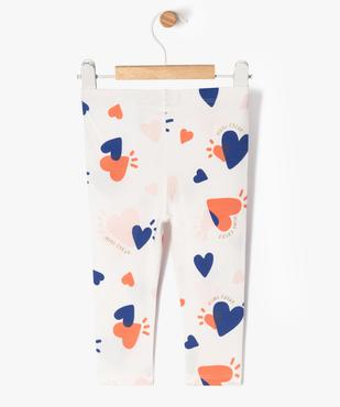 Legging long en coton stretch bébé fille vue4 - GEMO 4G BEBE - GEMO