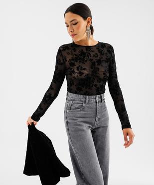 Tee-shirt col rond imprimé femme vue1 - GEMO(FEMME PAP) - GEMO