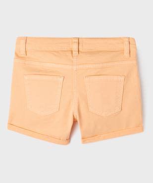 Short en coton stretch avec revers fille vue3 - GEMO (JUNIOR) - GEMO