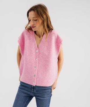 Gilet sans manches coupe oversize femme vue1 - GEMO(FEMME PAP) - GEMO