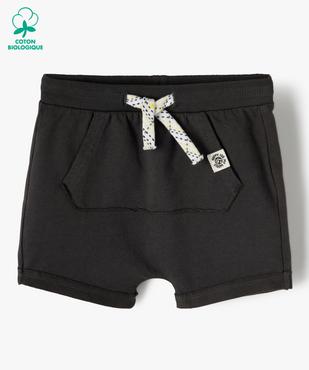 Short bébé garçon avec poche kangourou vue1 - GEMO 4G BEBE - GEMO