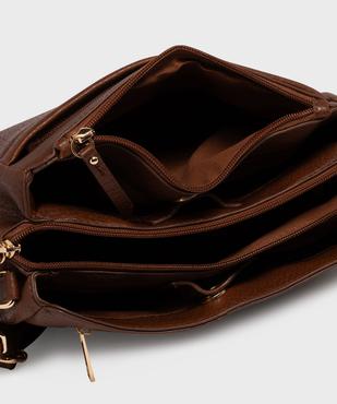 Sac besace multipoche à bandoulière amovible femme vue3 - GEMO (ACCESS) - GEMO